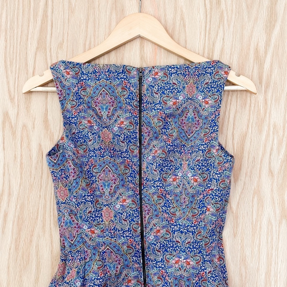 ZARA Paisley Structured Tulip Dress - Picture 10 of 13